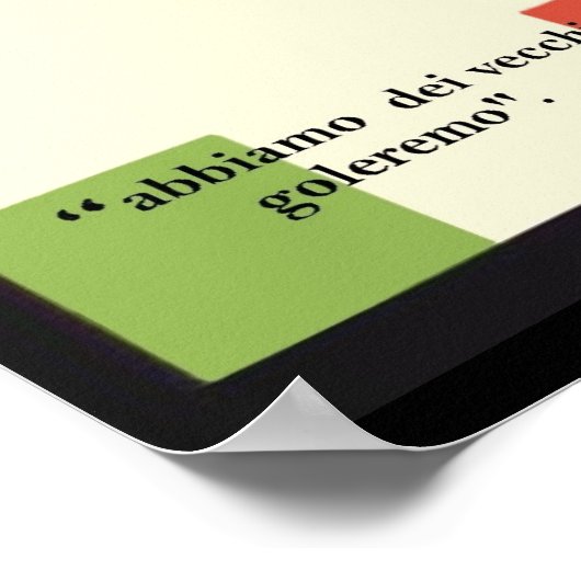 Mussolini Propaganda Poster (Ecke)