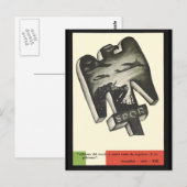 Mussolini Propaganda Postkarte (Vorne/Hinten)