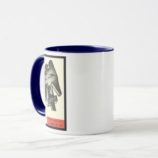 Mussolini-Propaganda Tasse (Vorderseite Links)
