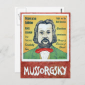 Mussorgsky Postkarte (Vorne/Hinten)
