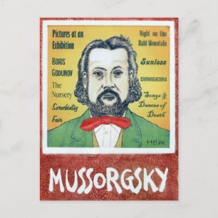 Mussorgsky Postkarte