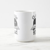 Must Curl Up Read Cat Lover Reading Design Kaffeetasse (Mittel)