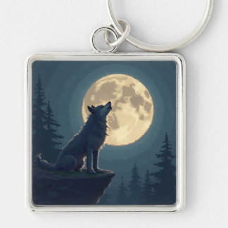 Must-Have! Moonlight Wolf Keychain Full of Emotion Schlüsselanhänger