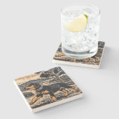 Must Love Dogs  Steinuntersetzer (Seitenansicht)