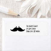 Mustache Address Labels Funny Mustache Spaß (Insitu)