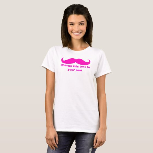 Mustache Anpassen T-Shirt (Vorne ganz)