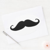 Mustache-Aufkleber Ovaler Aufkleber (Umschlag)