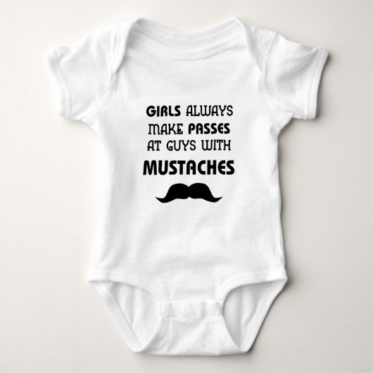 Mustache Baby Clothes Baby Strampler (Vorderseite)