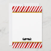 Mustache Babydusche Einladung (Rückseite)