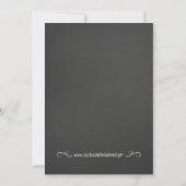 Mustache Babydusche Einladung (Rückseite)