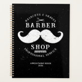 Mustache Barber Shop Haarstylist Ernennung Planer (Vorderseite)