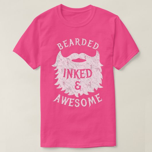 Mustache Bartlängenhalter T-Shirt (Design vorne)