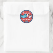 Mustache Bash 4. Juli Party Stickers (Tasche)