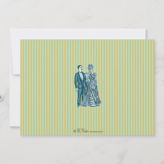 Mustache Bash Bridal Dusche Einladung (Rückseite)