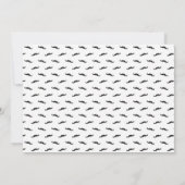 Mustache Bash Einladung (Rückseite)