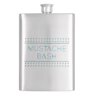 Mustache Bash Metro Flachmann