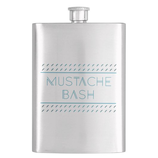Mustache Bash Metro Flachmann (Vorderseite)