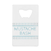 Mustache Bash Metro Geldbeutel Flaschenöffner (Vorderseite)