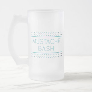 Mustache Bash Metro Mattglas Bierglas