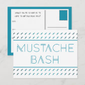 Mustache Bash Metro Postkarte (Vorne/Hinten)
