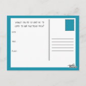 Mustache Bash Metro Postkarte (Rückseite)