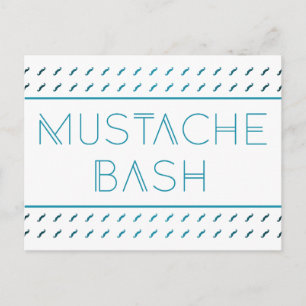 Mustache Bash Metro Postkarte
