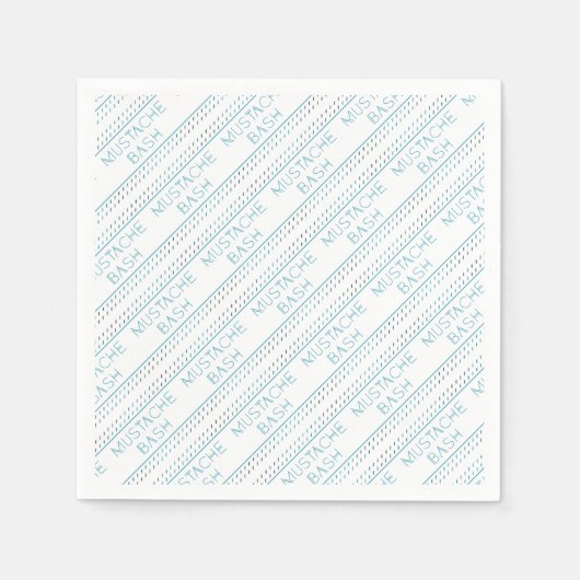 Mustache Bash Metro Serviette (Vorderseite)