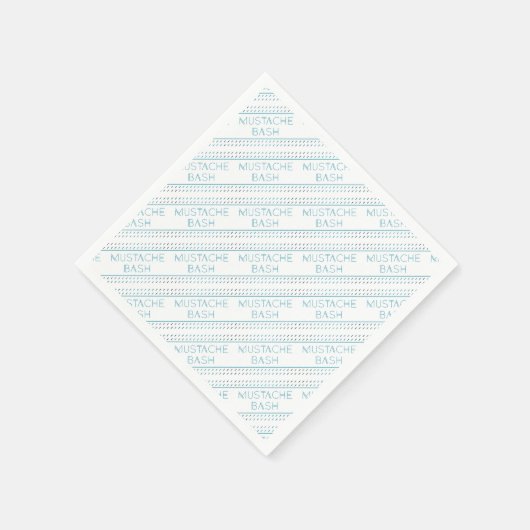 Mustache Bash Metro Serviette (Ecke)