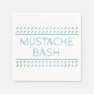 Mustache Bash Metro Serviette