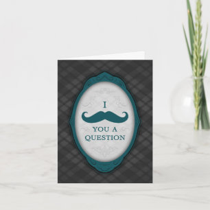 Mustache Bash Question Elegant Frame Einladungen