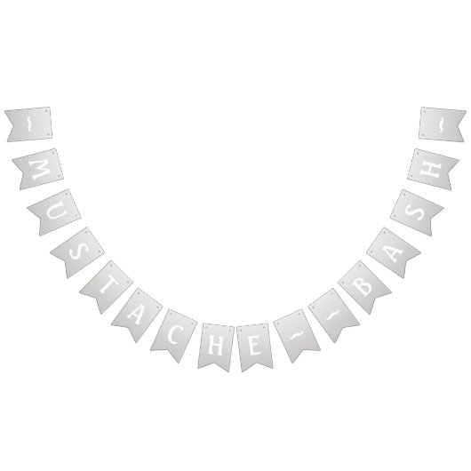 Mustache Bash Wimpelkette (Alle)