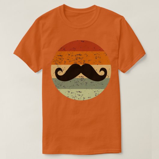 Mustache Beard Retro 3 T-Shirt (Design vorne)