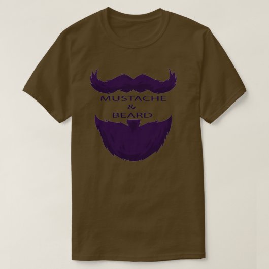 Mustache Beard T-Shirt (Design vorne)