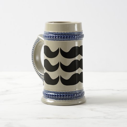 Mustache Bierglas (Vorderseite Links)
