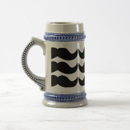 Mustache Bierglas
