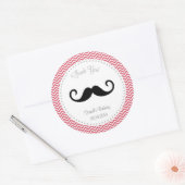 Mustache Birthday Sticker Zickzack (Umschlag)