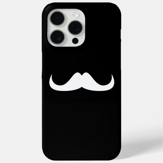 Mustache Black and White anpassen Case-Mate iPhone Hülle (Rückseite)
