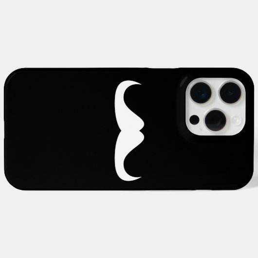 Mustache Black and White anpassen Case-Mate iPhone Hülle (Rückseite (Horizontal))