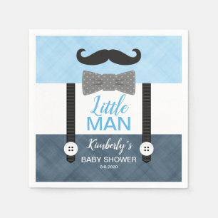 Mustache bow Krawatte Babynavin Babydusche Serviette