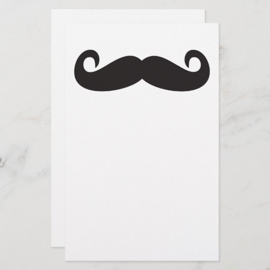 Mustache Briefpapier (Vorne/Hinten)