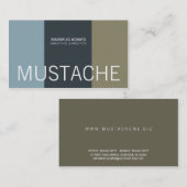 Mustache Business Cards Visitenkarte (Vorne/Hinten)