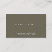 Mustache Business Cards Visitenkarte (Rückseite)
