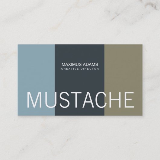 Mustache Business Cards Visitenkarte (Vorderseite)