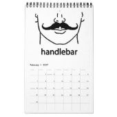 Mustache Chart Kalender (Feb 2027)