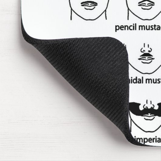 Mustache Chart Mousepad (Ecke)