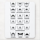Mustache Chart Mousepad (Vorne)
