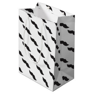 Mustache Chic Geburtstagsparty Geschenktasche Mittlere Geschenktüte