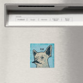 Mustache Chihuahua Graffiti Monogram Magnet (In Situ (Geschirrspüler))