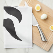 Mustache Choices Geschirrtuch (Viertel Falte)