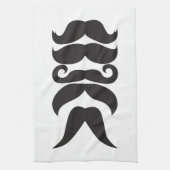 Mustache Choices Geschirrtuch (Vertikal)